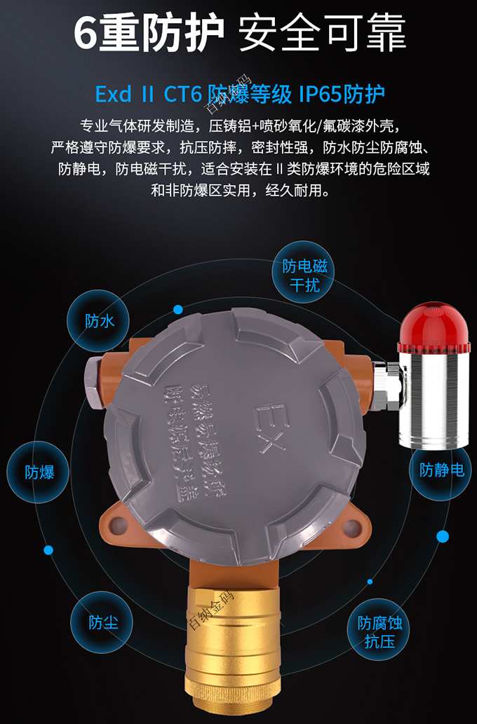 氯氣檢測儀6重防護(hù)