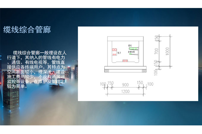 纜線綜合管廊介紹與示意圖